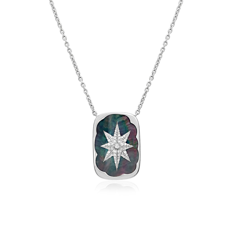 A Star Is Born Necklace with Black Mother of Pearl 