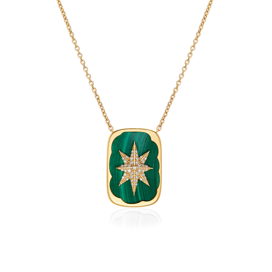 A Star is Born Necklace with Malachite