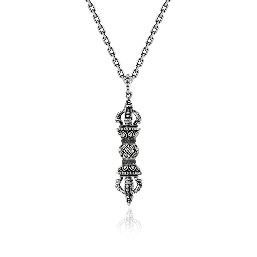 Silver Dorje Necklace