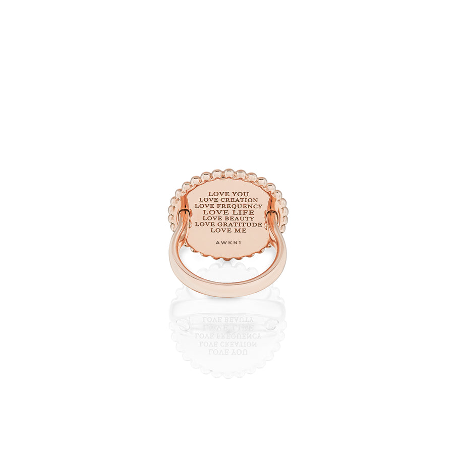 Light Frequency Ring in Rose Gold