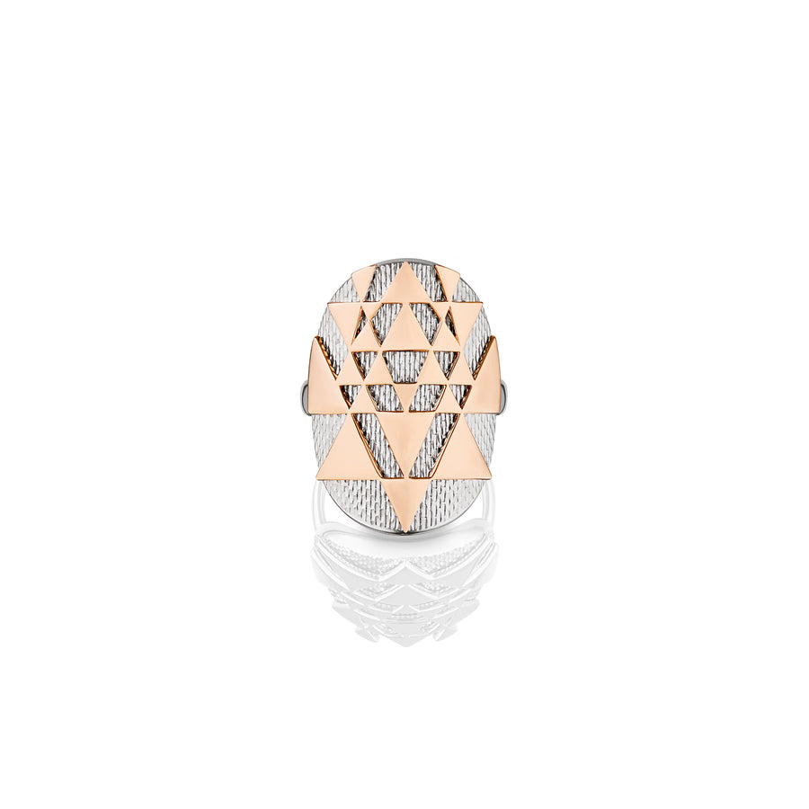 Sacred Yantra Ring with texture