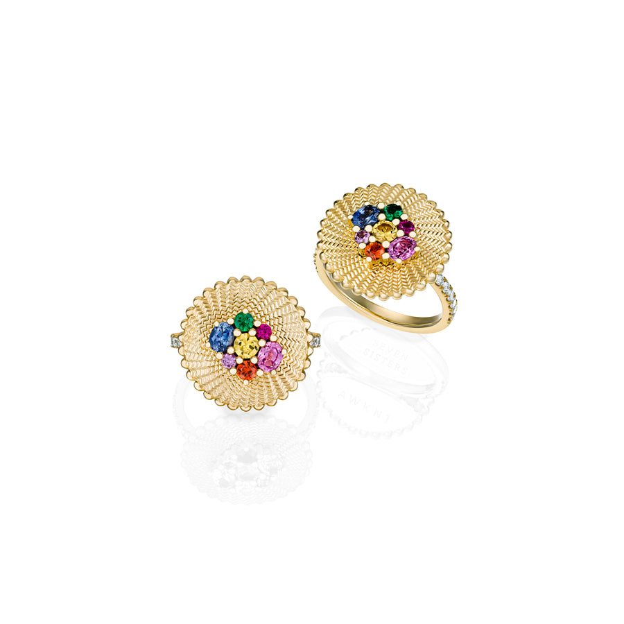 Seven Sisters Rainbow Ring